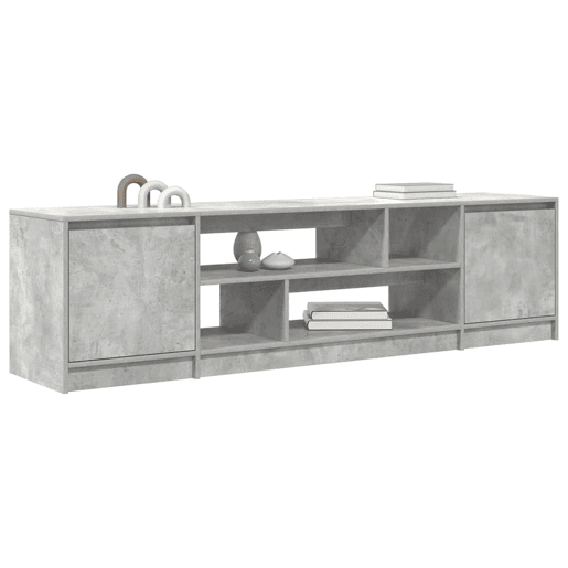 Móvel de TV - Modulo de TV - Armário de TV 188,5x41x50 cm derivados madeira cinzento cimento