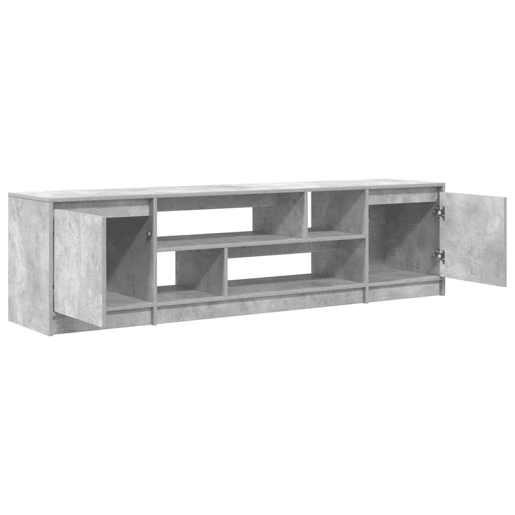 Móvel de TV - Modulo de TV - Armário de TV 188,5x41x50 cm derivados madeira cinzento cimento