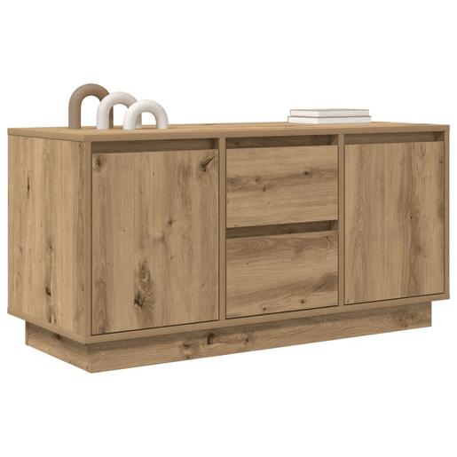 Móvel de TV - Modulo de TV - Armário de TV com luzes LED 100x41x50 cm carvalho artisiano