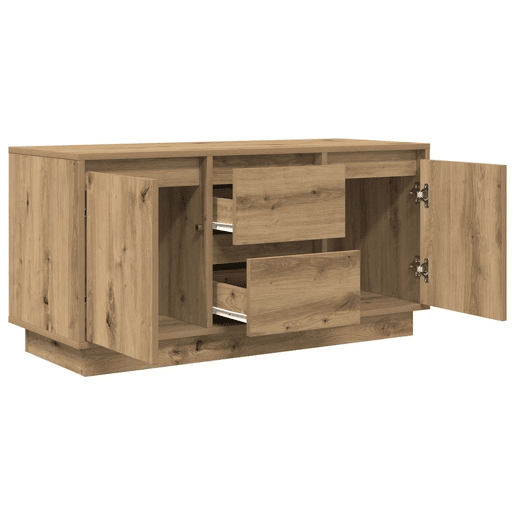 Móvel de TV - Modulo de TV - Armário de TV com luzes LED 100x41x50 cm carvalho artisiano