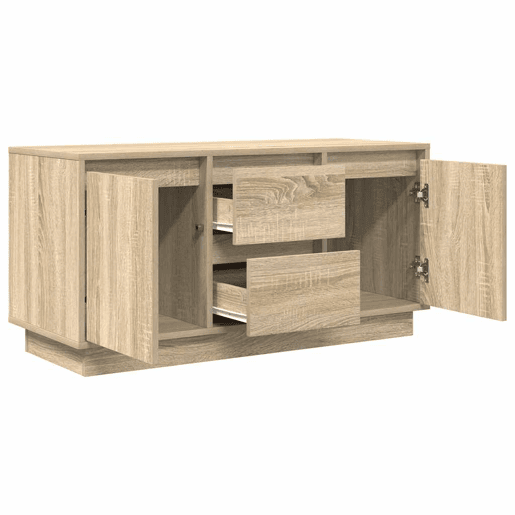Móvel de TV - Modulo de TV - Armário de TV com luzes LED 100x41x50 cm carvalho sonoma