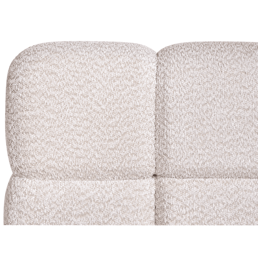 Cama baú Bouclé BASTON 180 x 200 cm Creme claro