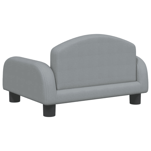 Sofá infantil - Sofá para crianças 50x40x30 cm tecido cinzento-claro