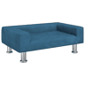 Sofá infantil - Sofá para crianças 70x45x26,5 cm veludo azul
