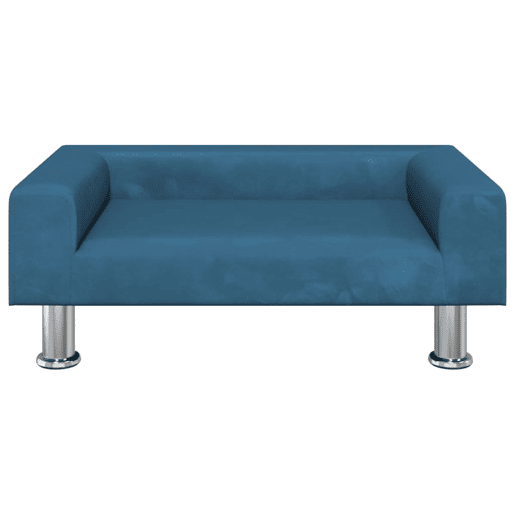 Sofá infantil - Sofá para crianças 70x45x26,5 cm veludo azul