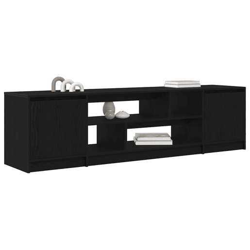 Móvel de TV - Modulo de TV - Armário de TV 188,5x41x50 cm derivados de madeira carvalho preto