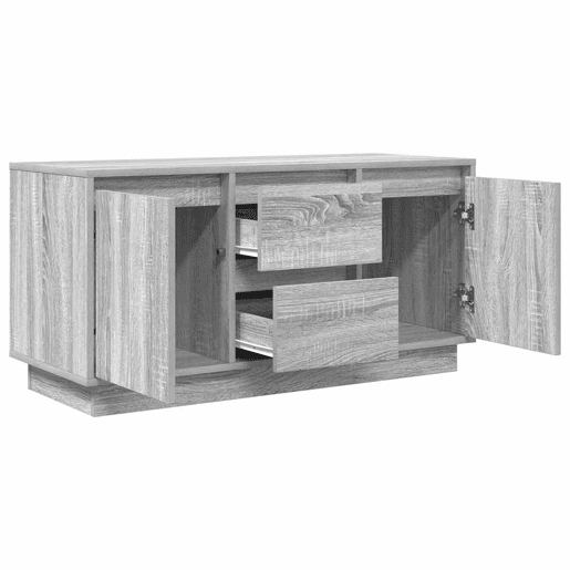 Móvel de TV - Modulo de TV - Armário de TV com luzes LED 100x41x50 cm cinzento sonoma