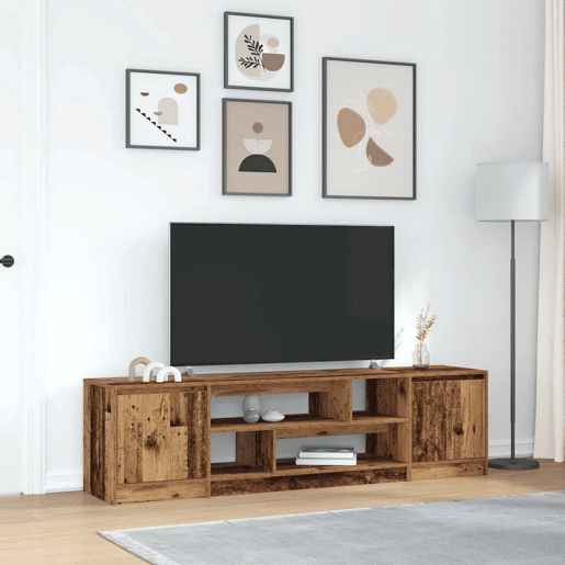 Móvel de TV - Modulo de TV - Armário de TV 188,5x41x50 cm derivados de madeira madeira velha
