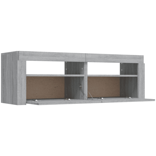 Móvel de TV - Modulo de TV - Armário de TV com luzes LED 120x35x40 cm cinzento sonoma