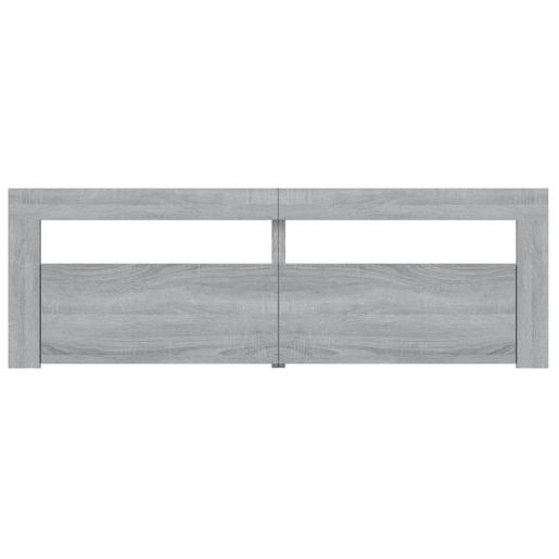 Móvel de TV - Modulo de TV - Armário de TV com luzes LED 120x35x40 cm cinzento sonoma
