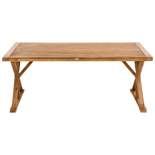 Mesa de refeição de jardim CALABRITTO 91 cm 184 cm Madeira de acácia Castanho