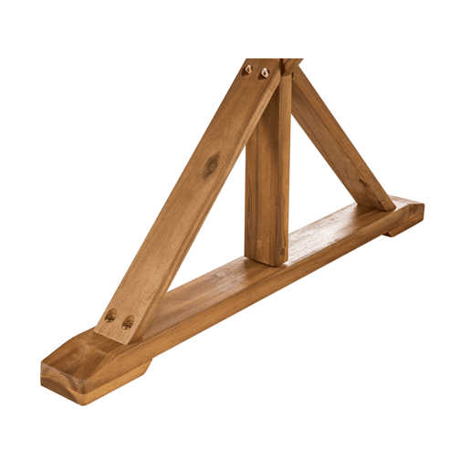 Mesa de refeição de jardim CALABRITTO 91 cm 184 cm Madeira de acácia Castanho