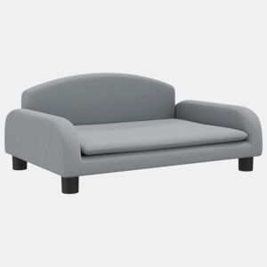 Sofá infantil - Sofá para crianças 70x45x30 cm tecido cinzento-claro