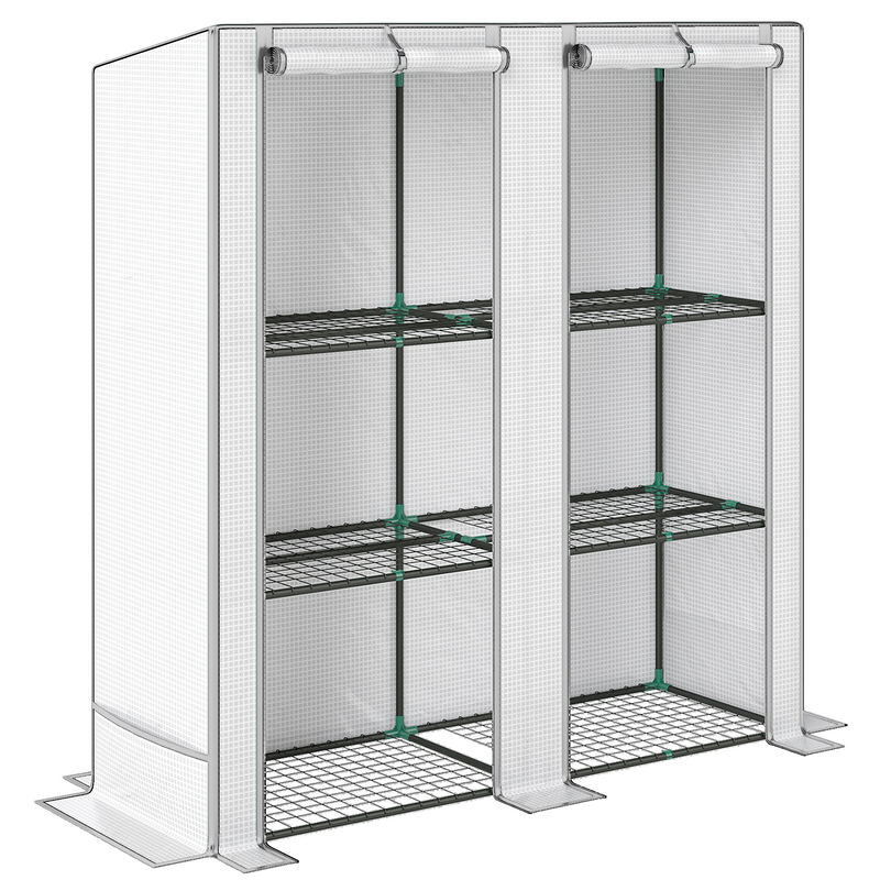 Invernadero de Jardín Polietileno, Acero Outsunny