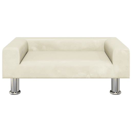 Sofá infantil - Sofá para crianças 70x45x26,5 cm veludo cor creme