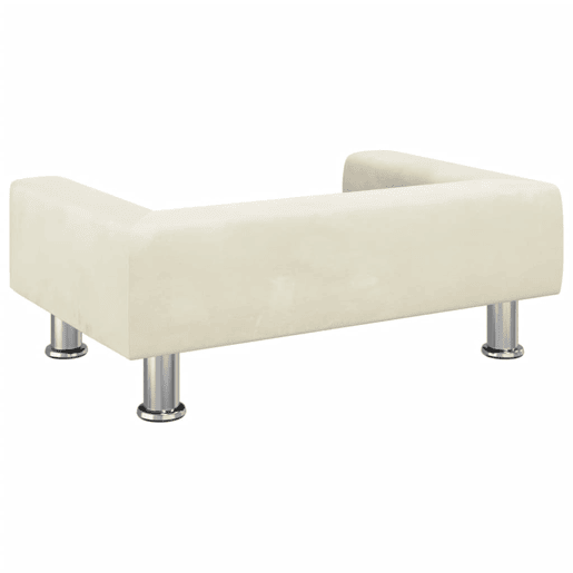 Sofá infantil - Sofá para crianças 70x45x26,5 cm veludo cor creme