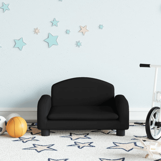 Sofá infantil - Sofá para crianças 50x40x30 cm tecido preto Sofá infantil - Sofá para crianças 50x40x30 cm tecido preto
