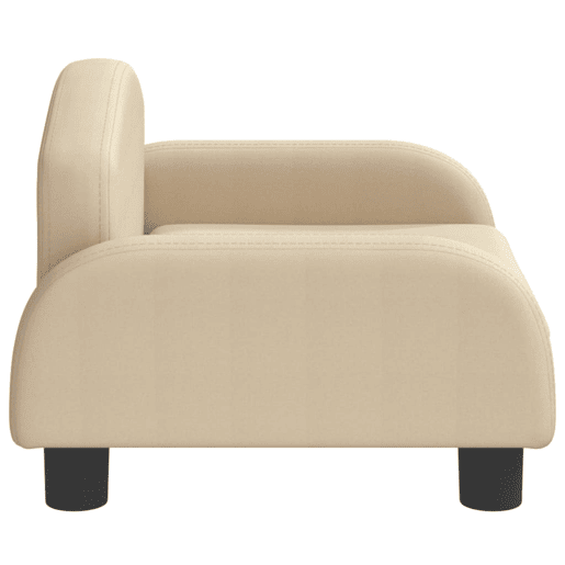Sofá infantil - Sofá para crianças 50x40x30 cm tecido cor creme
