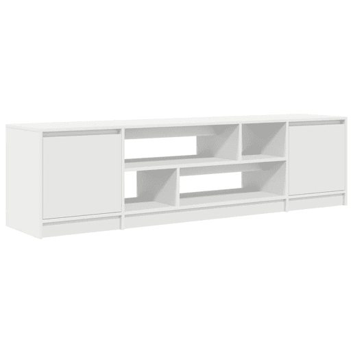 Armário de TV - Móvel de TV 188,5x41x50 cm derivados de madeira branco