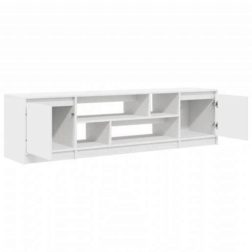 Armário de TV - Móvel de TV 188,5x41x50 cm derivados de madeira branco