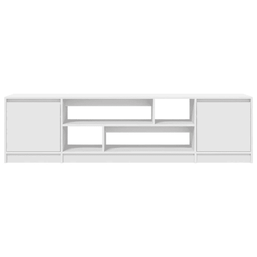Armário de TV - Móvel de TV 188,5x41x50 cm derivados de madeira branco