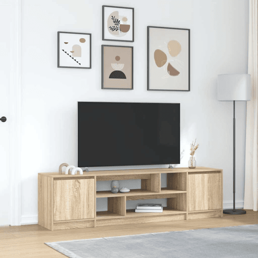 Móvel de TV - Modulo de TV - Armário de TV 188,5x41x50 cm derivados de madeira carvalho sonoma