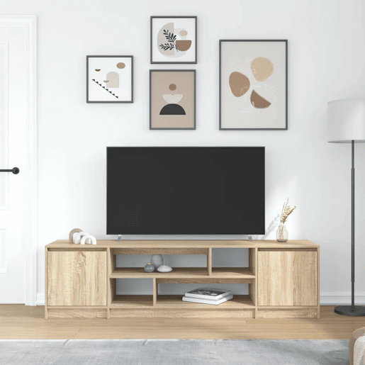 Móvel de TV - Modulo de TV - Armário de TV 188,5x41x50 cm derivados de madeira carvalho sonoma