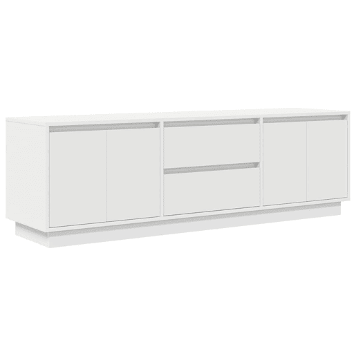 Móvel de TV - Modulo de TV - Armário de TV com luzes LED 160,5x41x50 cm branco