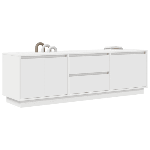 Móvel de TV - Modulo de TV - Armário de TV com luzes LED 160,5x41x50 cm branco