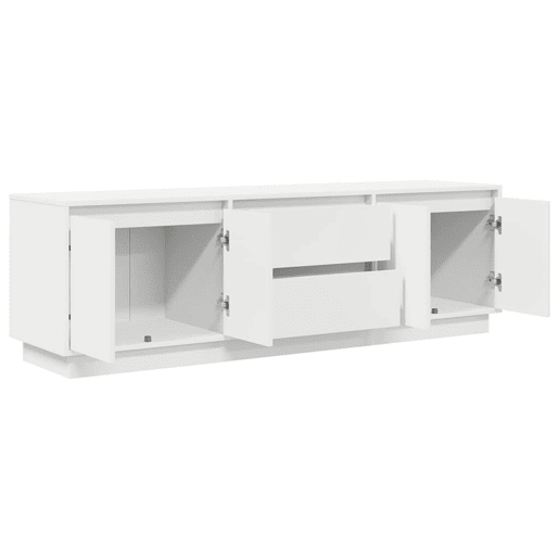 Móvel de TV - Modulo de TV - Armário de TV com luzes LED 160,5x41x50 cm branco