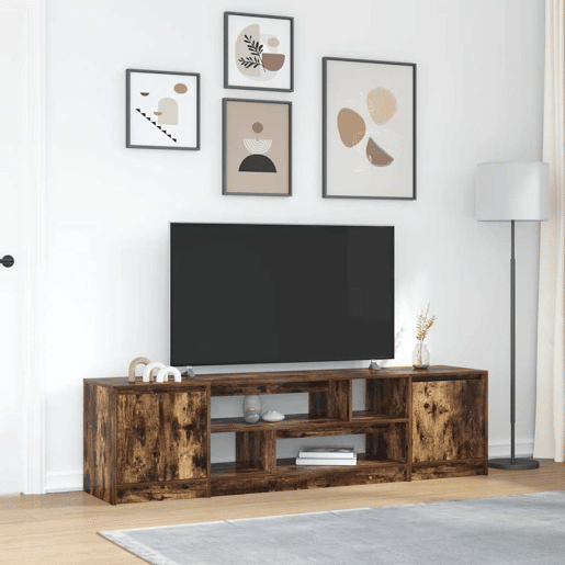 Móvel de TV - Modulo de TV - Armário de TV 188,5x41x50 cm derivados madeira carvalho fumado
