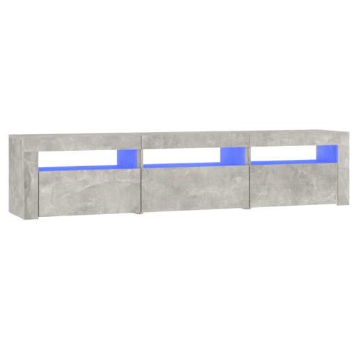 Móvel de TV - Modulo de TV - Armário de TV com luzes LED 180x35x40 cm cinza sonoma