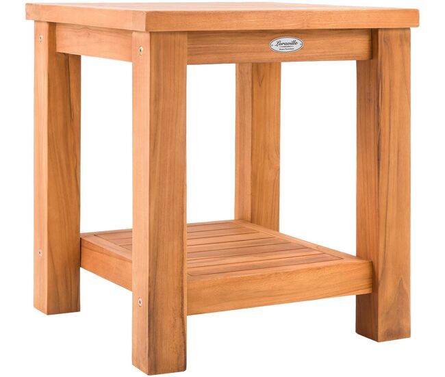 Mesa auxiliar keaton madera teca 45x45x50 cm
