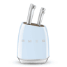 Conjunto de Facas de Cozinha e Suporte Smeg KBSF02PB Azul Aço inoxidável
