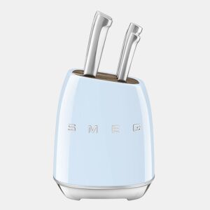 Conjunto de Facas de Cozinha e Suporte Smeg KBSF02PB Azul Aço inoxidável
