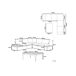 Beliani Conjunto de jardín POSITANO Beliani Conjunto de jardín POSITANO Crema