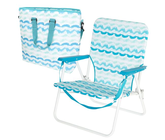 Aktive pack playa silla baja (45x40x70 cm) + nevera portátil 20 litros
