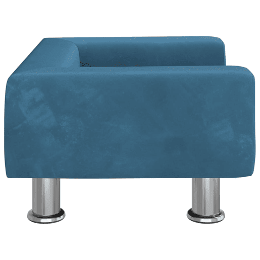 Sofá infantil - Sofá para crianças 50x40x26,5 cm veludo azul