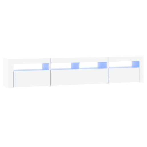 Móvel de TV - Modulo de TV - Armário de TV com luzes LED 210x35x40 cm branco