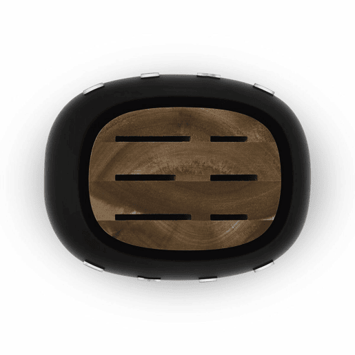 Conjunto de Facas de Cozinha e Suporte Smeg KBSF02BL Preto Aço inoxidável