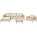 Beliani Conjunto de jardín CALASETTA Beliani Conjunto de jardín CALASETTA Beige