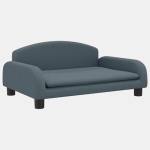 Sofá infantil - Sofá para crianças 70x45x30 cm tecido cinzento-escuro