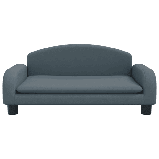 Sofá infantil - Sofá para crianças 70x45x30 cm tecido cinzento-escuro