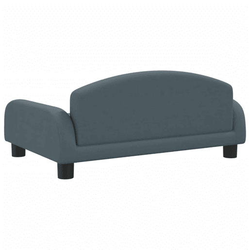 Sofá infantil - Sofá para crianças 70x45x30 cm tecido cinzento-escuro
