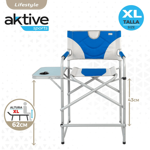 Pack de 2 cadeiras de diretor dobráveis altura XL Aktive