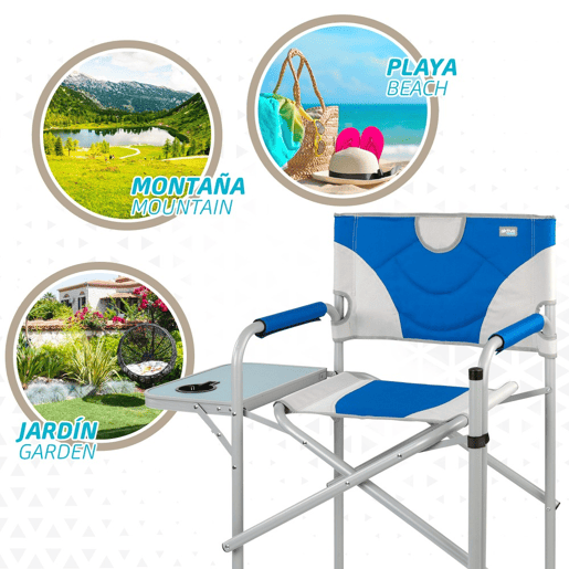 Pack de 2 cadeiras de diretor dobráveis altura XL Aktive