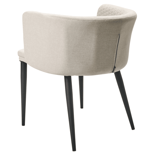 Conjunto de 2 cadeiras de jardim LIMASSON Tecido Creme