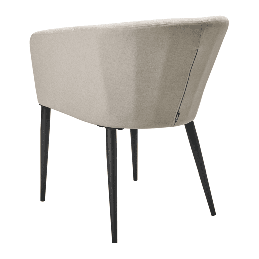 Conjunto de 2 cadeiras de jardim CURGOS Tecido Creme
