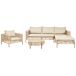 Beliani Conjunto de jardín CALASETTA Beliani Conjunto de jardín CALASETTA Beige