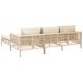 Beliani Conjunto de jardín CALASETTA Beliani Conjunto de jardín CALASETTA Beige